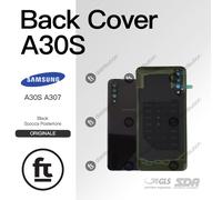 SAMSUNG SCOCCA POSTERIORE ORIGINALE A30S A307 BLACK NERO COVER RETRO