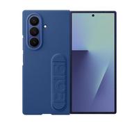 Samsung Silicone Case Cover con cinturino a cavalletto per Galaxy Z Fold7, Blue
