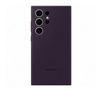 Samsung Silicone Case cover morbida colorata per Galaxy S24 Ultra, Dark Violet