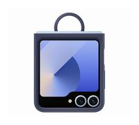 Samsung Silicone Case with Ring Custodia pieghevole in silicone con anello per Galaxy Z Flip6 | Z Flip7 FE, Navy