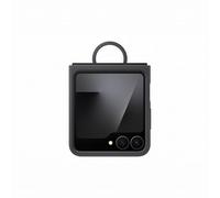 Samsung Silicone Case with Ring Custodia pieghevole in silicone con anello per Galaxy Z Flip6 | Z Flip7 FE, Black