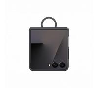 Samsung Silicone Case with Ring Custodia pieghevole in silicone con anello per Galaxy Z Flip7, Black