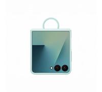 Samsung Silicone Case with Ring Custodia pieghevole in silicone con anello per Galaxy Z Flip7, Mint