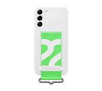 Samsung Silicone Cover con Strap per Galaxy S22+, White