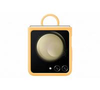 Samsung Silicone Cover with Ring Custodia Pieghevole con Anello per Galaxy Z Flip5, Apricot