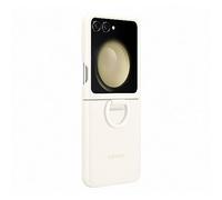 Samsung Silicone Cover with Ring Custodia Pieghevole con Anello per Galaxy Z Flip5, Cream