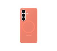 Samsung Silicone Magnet Case cover magnetica colorata in silicone con tecnologia Magnetic Power Profile Galaxy S26, Coral Red
