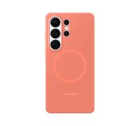 Samsung Silicone Magnet Case cover magnetica colorata in silicone con tecnologia Magnetic Power Profile Galaxy S26 Ultra, Coral Red