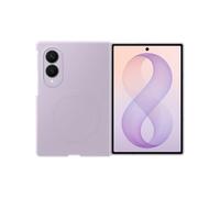 Samsung Silicone Magnet Case cover magnetica in silicone con tecnologia Magnetic Power Profile per Galaxy Z Fold8, 2 pellicole schermo anteriore incluse, Lavender