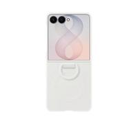 Samsung Galaxy Z Flip8 Silicone Ring Magnet Case, Cream
