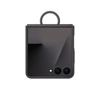 Samsung Silicone Case with Ring Custodia pieghevole in silicone con anello per Galaxy Z Flip7, Black