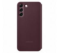 Samsung Smart Clear View Cover Custodia con finestra di visione per Galaxy S22+ 5G, Burgundy