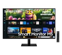 Samsung Smart Monitor M5, Flat 27'', 1920x1080 Full HD, Smart TV Amazon Video, Netflix, Airplay, Mirroring, Office 365, Wireless Dex, Casse Integrate, IoT Hub, WiFi, HDMI