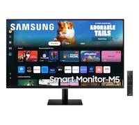 Samsung Smart Monitor M5 (S32DM502), Flat 32'', 1920x1080 (Full HD), Smart Hub con app di streaming, Office 365, Gaming Hub, Speaker integrati, Telecomando, WiFi, HDMI, USB