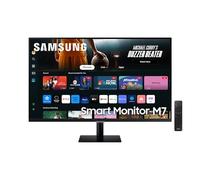Samsung Smart Monitor M7 (S32DM702), Flat 32'', 3840x2160 (UHD 4K), Smart Hub con app di streaming, Office 365, Gaming Hub, Speaker integrati, Telecomando, WiFi, HDMI, USB-C