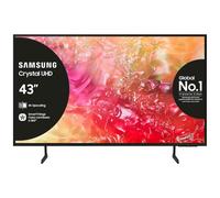 Samsung TV Crystal UHD 4K 43” UE43DU7170UXZT Smart TV Wi-Fi Black 2024, Processore Crystal 4K, 4K Upscaling, Slim Look Design, OTS Lite