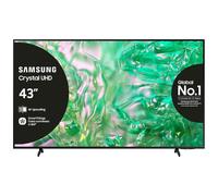 Samsung TV Crystal UHD 4K 43” UE43DU8070UXZT Smart TV Wi-Fi Black 2024, Processore Crystal 4K, 4K Upscaling, AirSlim Design, OTS Lite