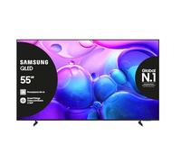 Samsung Smart TV 55'' QE55Q6FAAUXZT QLED 4K, Q4 Lite Processor, Per Cinema e Sport, 4K AI Upscaling, OTS Lite & Adaptive Sound, Metal Stream Design, Vision AI, PACCHETTO INTRATTENIMENTO, 2025
