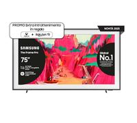 Samsung Smart TV 75'' QE75LS03FWUXZT Neo QLED 4K, NQ4 AI Gen2 Processor, Wireless One Connect, Art Mode, Matte Display, Dolby Atmos, Modern Frame, 2025