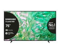 Samsung TV Crystal UHD 4K 75” UE75DU8070UXZT Smart TV Wi-Fi Black 2024, Processore Crystal 4K, 4K Upscaling, AirSlim Design, OTS Lite