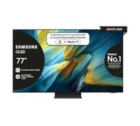 Samsung Smart TV 77'' QE77S95FAEXZT OLED 4K, NQ4 AI Gen4 Processor, 4K AI Upscaling, Glare Free, Dolby Atmos & OTS+, Infinity One Design, 2025