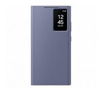 Samsung Smart View Wallet Case custodia a portafoglio con finestra di visione notifiche per Galaxy S24 Ultra, Violet