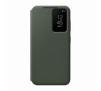 Samsung Smart View Wallet Cover custodia a portafoglio con finestra di visione notifiche per Galaxy S23, Khaki