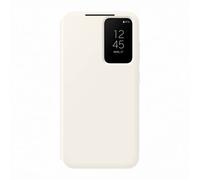 Samsung Smart View Wallet Cover custodia a portafoglio con finestra di visione notifiche per Galaxy S23, Crema
