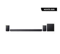 Samsung Soundbar HW-Q930F/ZF Serie Q, 17 Speaker, Wireless, Dolby 5.1ch, Audio a 9.1.4 Canali, DTS:X, Surround Sound Expansion, Active Voice Amplifier Pro, Q-Simphony, Titan Black, 2025, 2025 SERIE Q