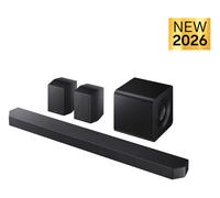 Samsung Q-serie Soundbar HW-Q930H/XC 9.1.4 Canali, Full Surround Subwoofer, Rear Speaker, Wireless Dolby Atmos, Q-Symphony, SpaceFit Sound Pro, Connessione TV Wireless, 2026