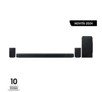Samsung Soundbar HW-Q990D/ZF Serie Q, 22 Speaker, Wireless Dolby Atmos, Audio a 11.1.4 Canali, Q-Simphony, Alexa integrato e compatibile con Google Assistant, Graphite Black 2024