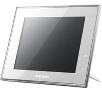 Samsung SPF-800 W - Cornice digitale con display da 20,3 cm (8"), 1 GB di memoria interna, funzione MP3, 4:3, scheda SD/SDHC, colore: Bianco