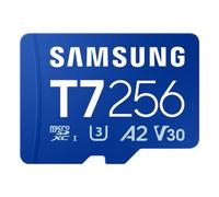 Samsung Scheda di memoria microSD T7, 256 GB, scheda di memoria per smartphone, tablet e console palmare, fino a 170 MB/s di lettura, MB-MB256T/WW