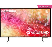 Samsung TV Crystal UHD 4K 43” UE43DU7170UXZT Smart TV Wi-Fi Black 2024, Processore Crystal 4K, 4K Upscaling, Slim Look Design, OTS Lite