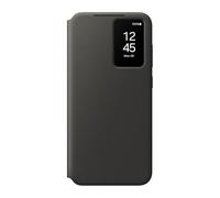 Samsung Wallet Case custodia a portafoglio con finestra di visione notifiche per Galaxy S24 FE, Nero