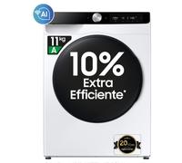 Samsung WD11DG6B85BK lavasciuga Libera installazione Caricamento frontale Bianco D