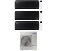 Samsung Windfree Black S2 Condizionatore Trialsplit 9000+9000+12000 Btu 10kw Wi-Fi Codice Prod: Ar70f09(09)(12)C1abneu Aj100tx