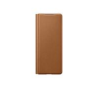 SAMSUNG Z Fold2 - Custodia a Libro in Pelle, Colore: Marrone