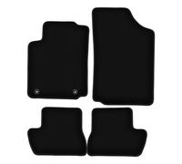 Samt-Fußmatten BASIC schwarz für Citroen C2 hatchback (2003-2009)