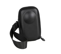 SAMTN Custodia da trasporto per Insta360 X6, mini borsa da viaggio portatile con fodera morbida, scatole portaoggetti portatili，PU nero