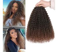 Samtress - 8 confezioni di capelli all'uncinetto micro ricci pre-arricciati, 30,5 cm, capelli sintetici a micro twist, ricci e crespi, per donne di colore (#T30)