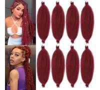 Samtress Marley Twist 18 Pollici Springy Afro Extension Dei Capelli 8 Pacchetti Pre-Fluffed Popping Spring per Locs Distress Afro Crespo Ricci (#BUG)