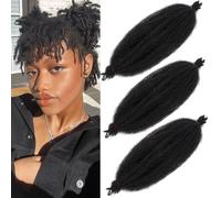 Samtress Marley Twist - Extension per capelli Afro Twist, pre-separate, 20,3 cm, 20,3 cm, colore nero naturale (#1B)
