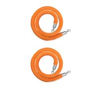Samtseil - Confezione da 2 corde di sicurezza per hotel, teatri, matrimoni, asili, concerti, 400 cm, colore: arancione