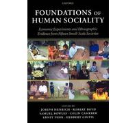 Samuel Bowles Foundations of Human Sociality (Copertina rigida)