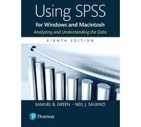 Samuel Green Neil J. Sa Using SPSS for Windows and Maci (Rilegatura flessibile)