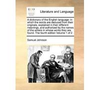 Samuel Johnson A dictionary of the English language (Tascabile)