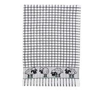 Samuel Lamont & Sons Poli-Dri Jacquard Strofinaccio Pecora Nera, Dimensioni 50 cm x 70 cm, 100% Spugna di Cotone, Ultra Assorbente e Super Morbido, Lavabile in Lavatrice, Nero, Taglia Unica