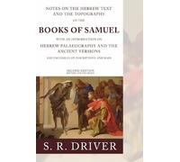 Samuel R Driver Notes on the Hebrew Text of Samuel (Tascabile)