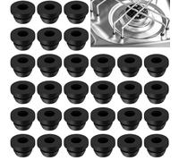 Samulee 30 Pezzi Passacavo per Fornello, Gomme per Porta Pentole Passacavo in Gomma Passacavi per Stufa per Camper per Fornelli Camper Compatibile con Aste da 5 mm Dometic, Smev e Thetford